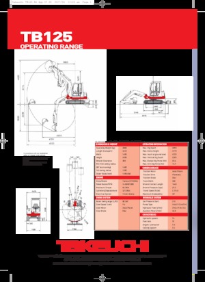 Miniexcavadoras Takeuchi TB 125