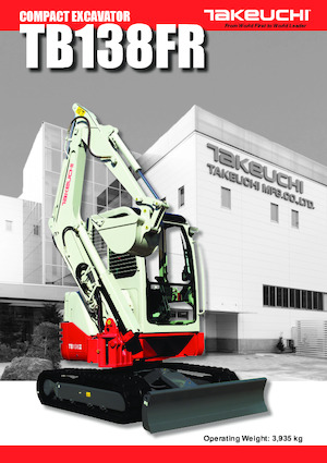 Miniexcavadoras Takeuchi TB 138 FR