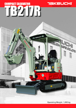 Miniexcavadoras Takeuchi TB 217 R