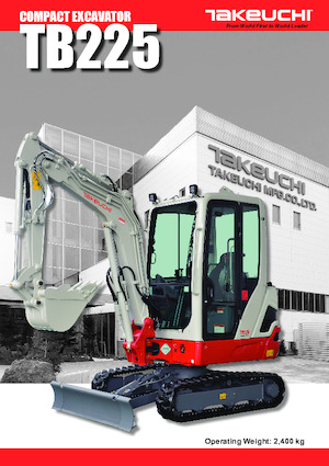 Miniexcavadoras Takeuchi TB 225