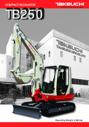 Miniexcavadoras Takeuchi TB 250