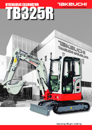 Miniexcavadoras Takeuchi TB 325 R