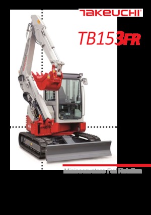 Miniexcavadoras Takeuchi TB 153 FR