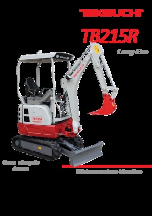 Miniexcavadoras Takeuchi TB 215 R