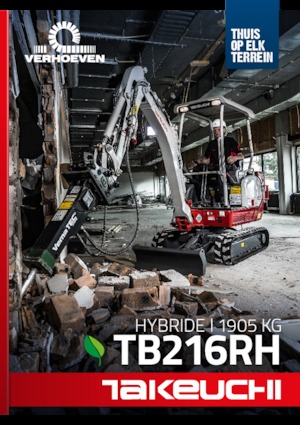 Miniexcavadoras Takeuchi TB 216 Hybrid