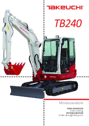 Miniexcavadoras Takeuchi TB 240