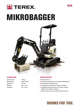 Miniexcavadoras Terex TC 10 Z