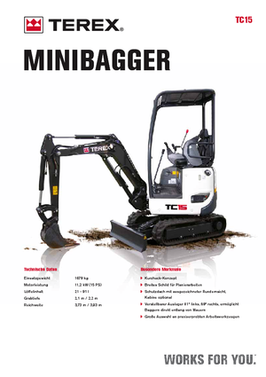 Miniexcavadoras Terex TC 15