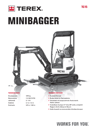 Miniexcavadoras Terex TC 15