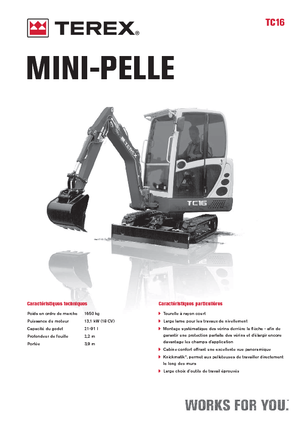 Miniexcavadoras Terex TC 16