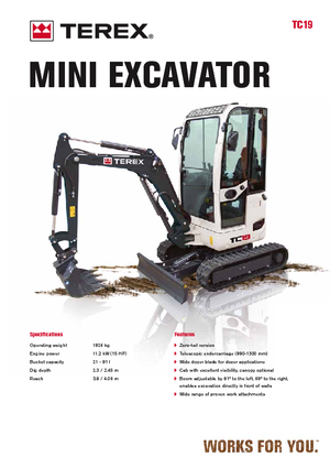 Miniexcavadoras Terex TC 19 Z