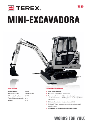 Miniexcavadoras Terex TC 20