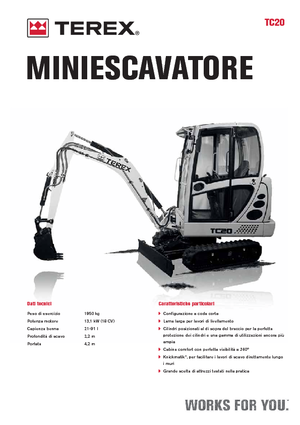 Miniexcavadoras Terex TC 20