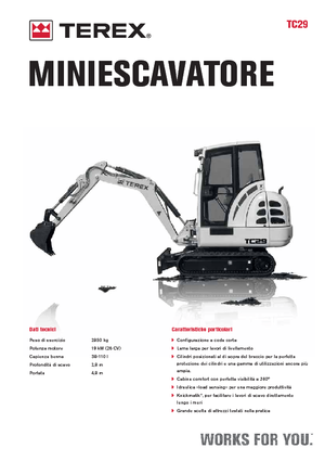 Miniexcavadoras Terex TC 29