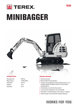 Miniexcavadoras Terex TC 29