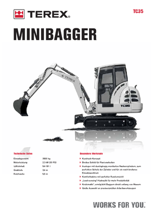 Miniexcavadoras Terex TC 35