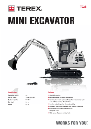 Miniexcavadoras Terex TC 35