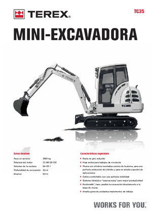Miniexcavadoras Terex TC 35