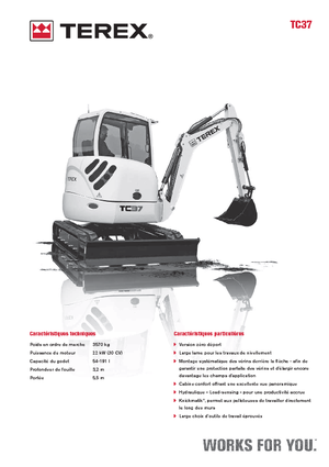 Miniexcavadoras Terex TC 37