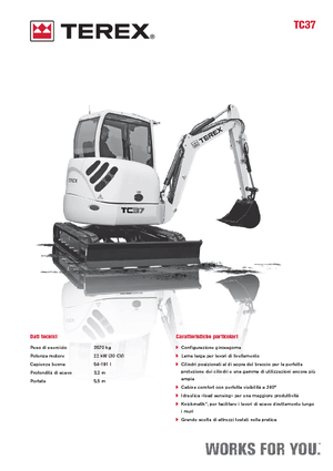 Miniexcavadoras Terex TC 37