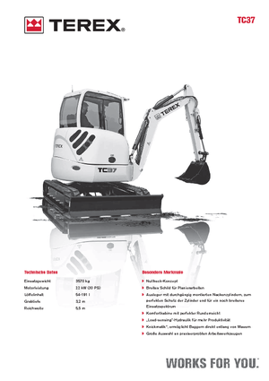 Miniexcavadoras Terex TC 37