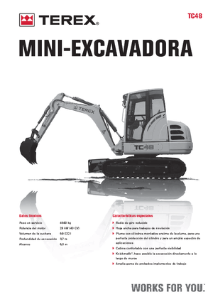 Miniexcavadoras Terex TC 48