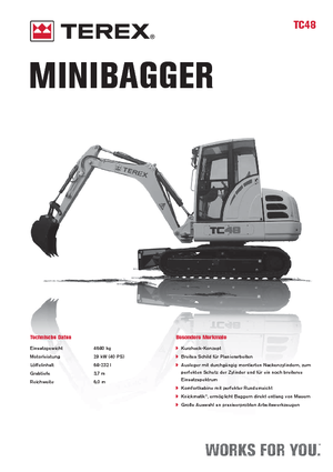 Miniexcavadoras Terex TC 48