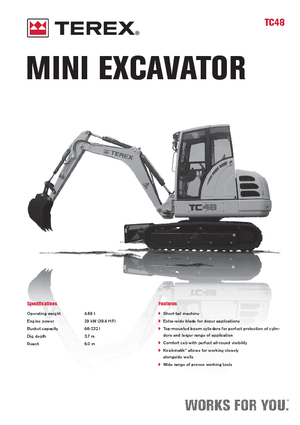 Miniexcavadoras Terex TC 48