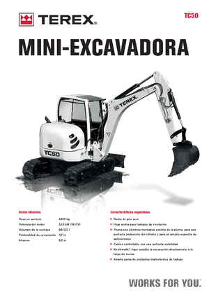Miniexcavadoras Terex TC 50