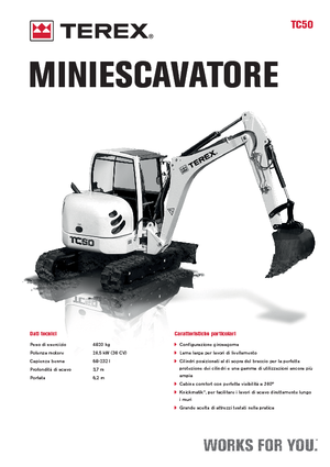 Miniexcavadoras Terex TC 50