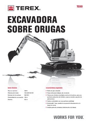 Miniexcavadoras Terex TC 60