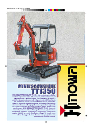 Miniexcavadoras Hinowa TT 1350