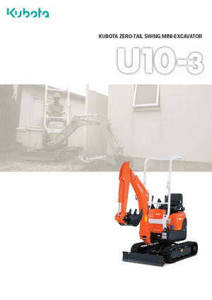 Miniexcavadoras Kubota U10-3 G