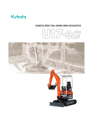 Miniexcavadoras Kubota U17-3