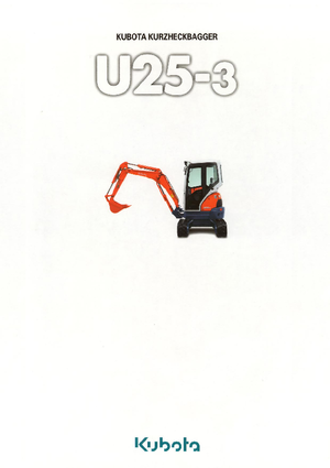 Miniexcavadoras Kubota U25-3α GL
