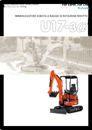 Miniexcavadoras Kubota U17-3a