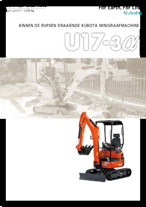 Miniexcavadoras Kubota U17-3a