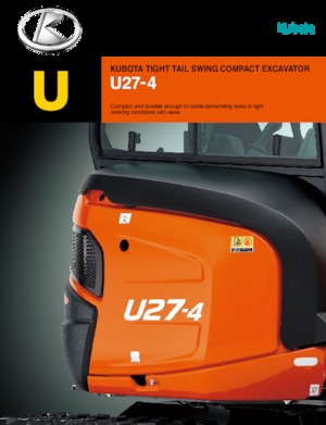 Miniexcavadoras Kubota U27-4
