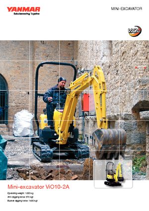 Miniexcavadoras Yanmar VIO 10-2 A