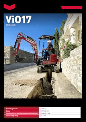 Miniexcavadoras Yanmar ViO17 