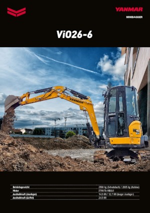 Miniexcavadoras Yanmar VIO 26-6 PR