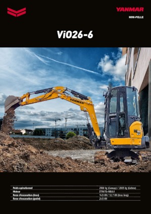 Miniexcavadoras Yanmar VIO 26-6 PR