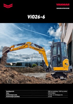 Miniexcavadoras Yanmar VIO 26-6 PR