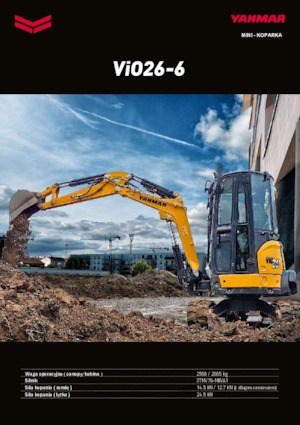 Miniexcavadoras Yanmar VIO 26-6 PR