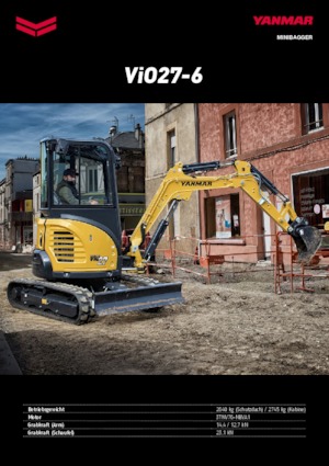 Miniexcavadoras Yanmar VIO 27-6 CR