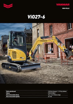 Miniexcavadoras Yanmar VIO 27-6 CR