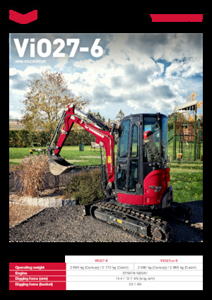 Miniexcavadoras Yanmar ViO27-6 