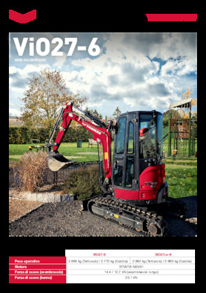 Miniexcavadoras Yanmar ViO27LW-6 