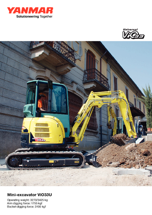 Miniexcavadoras Yanmar VIO 33 U