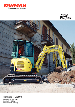 Miniexcavadoras Yanmar VIO 33 U